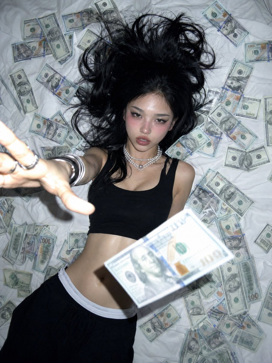 Overhead Flash Money Bed Editorial example 2