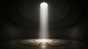 Cinematic Circular Chamber Spotlight