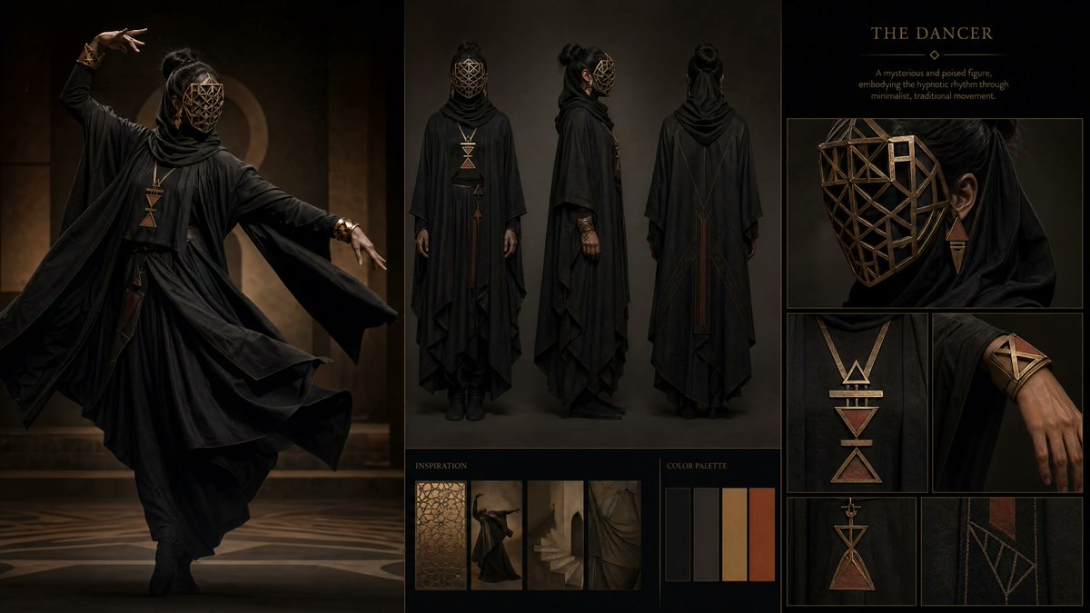 Dark Ritual Dancer Concept Board