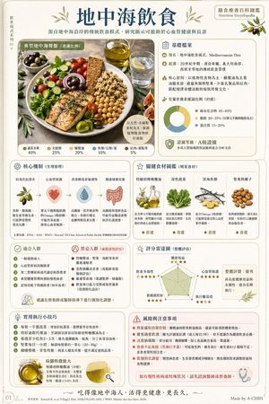 Mediterranean Diet Infographic Poster