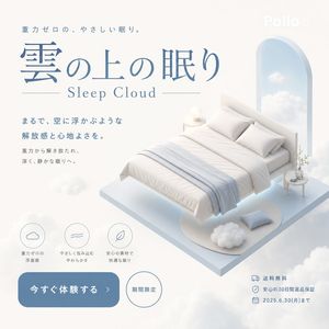 Sleep Cloud Zero-Gravity Bed Poster