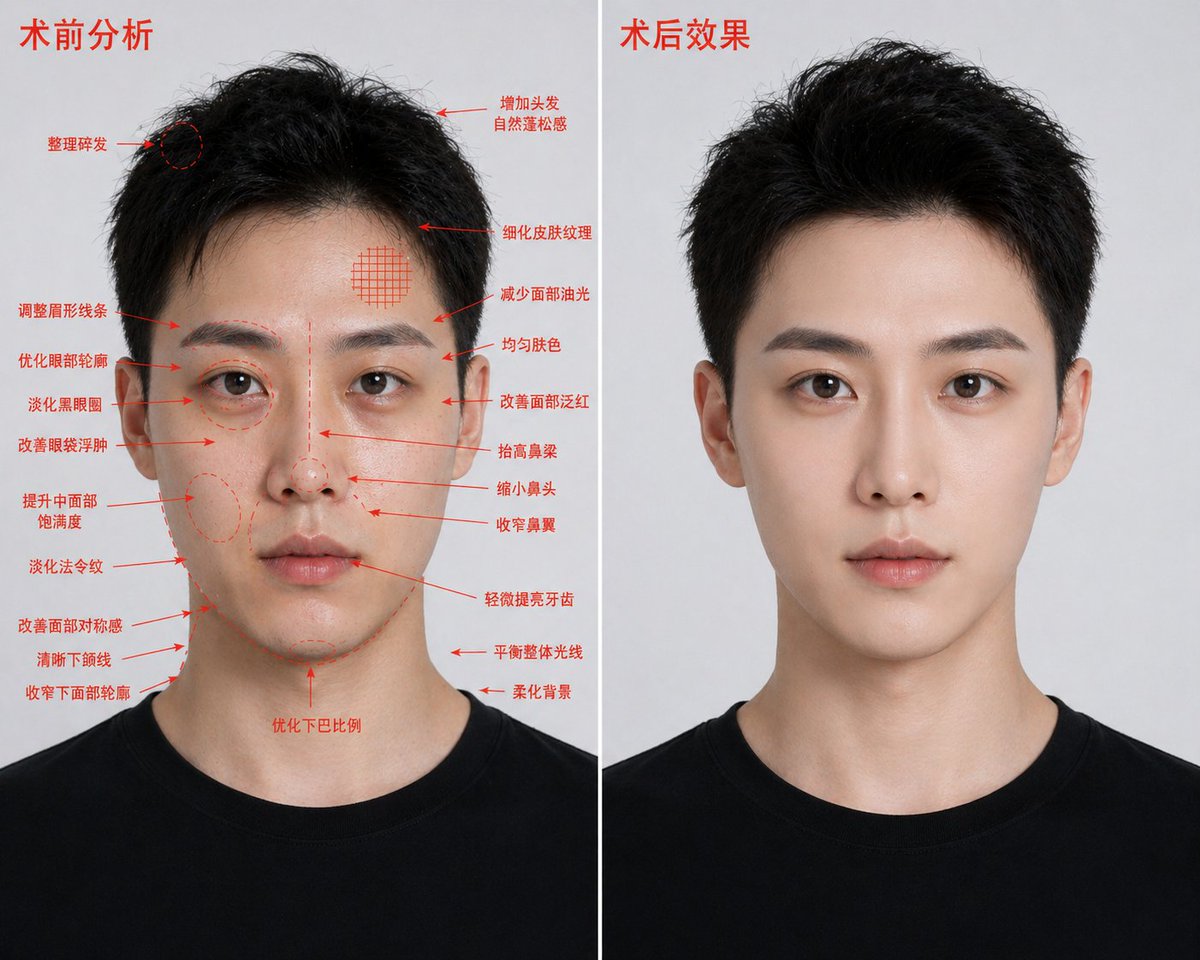Aesthetic Surgery Before-After Poster example 2