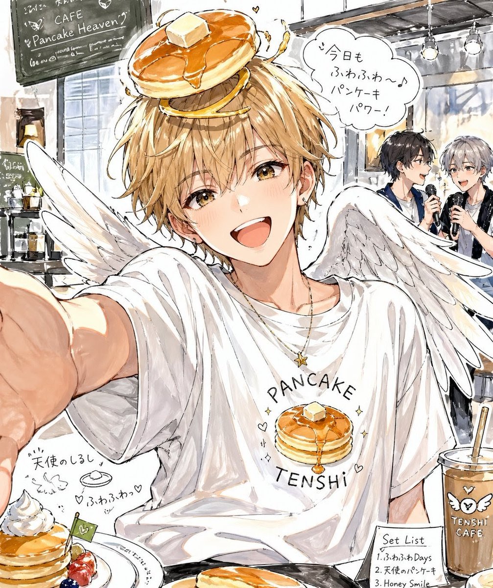 Pancake Angel Idol Café Selfie