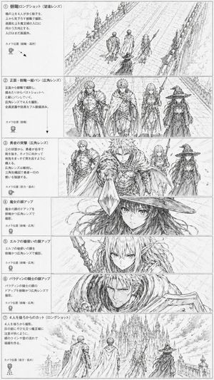 Fantasy Anime Storyboard Sheet