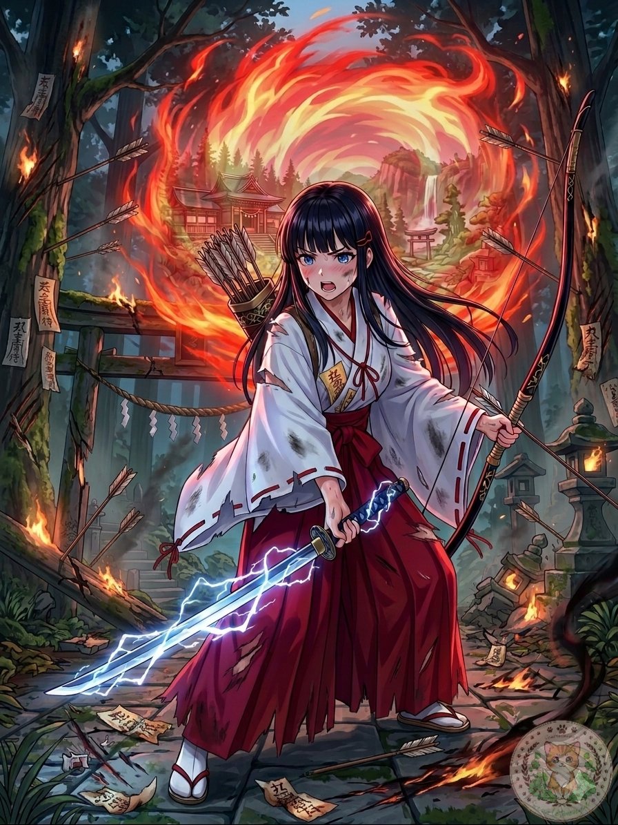 Anime Shrine Maiden Movie Poster reference image 1