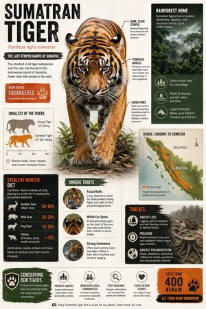 Sumatran Tiger Conservation Infographic