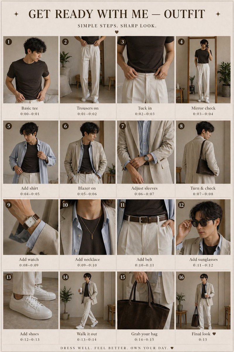 Minimalist Menswear Editorial GRWM