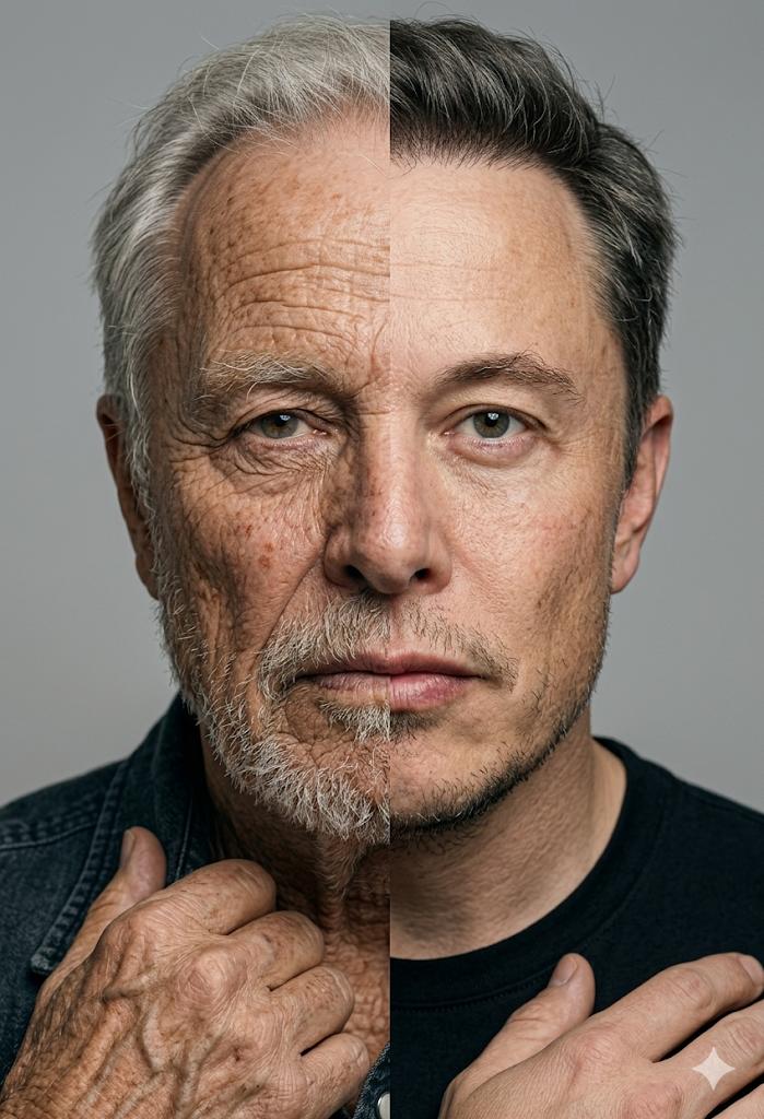 Sample output image for Split Screen Aging Effect