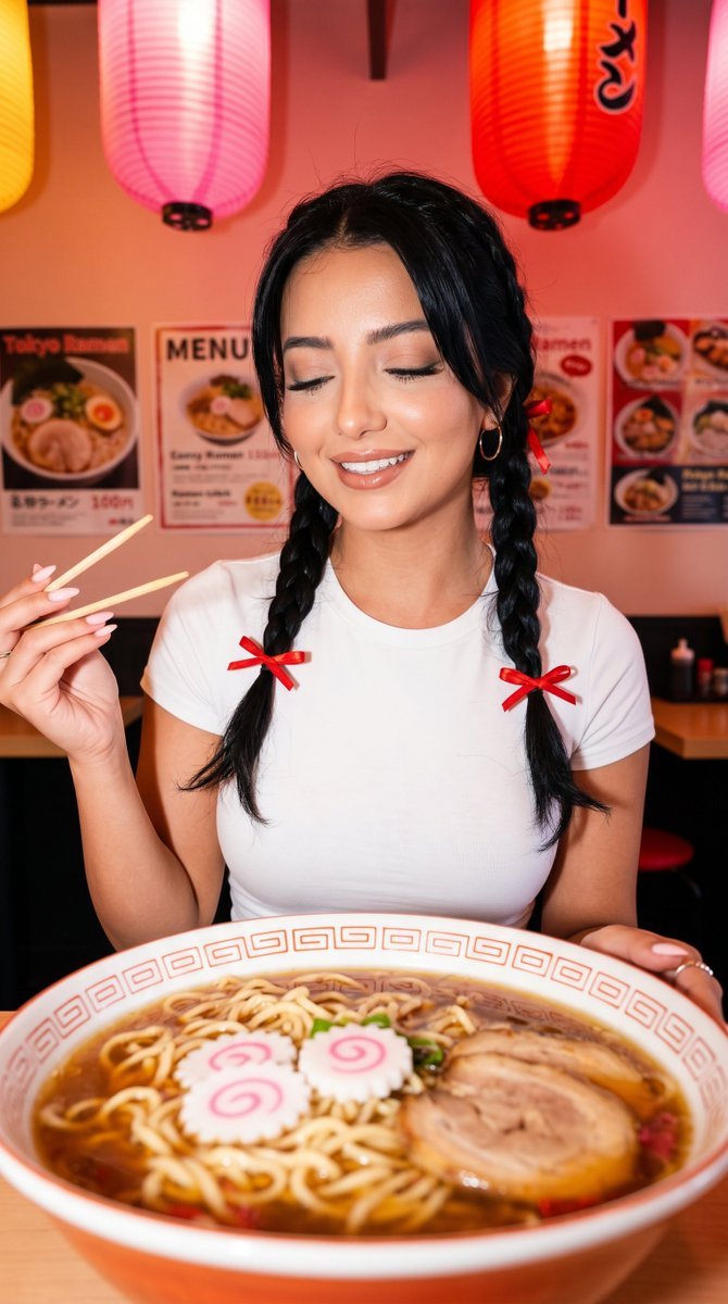 Sample output image for Tokyo Ramen Bar Candid Portrait