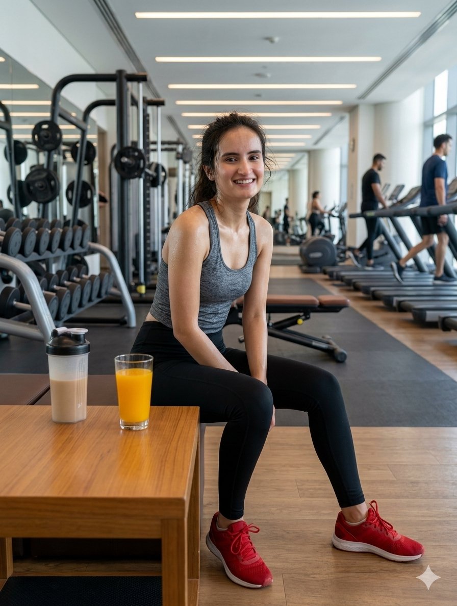 Sample output image for Post-Workout Fitness Portrait