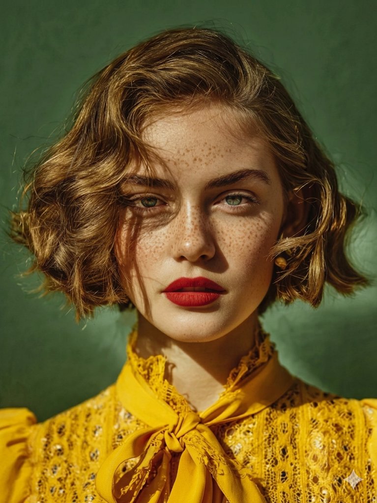 Sample output image for High-Fashion Magazine Cover Portrait