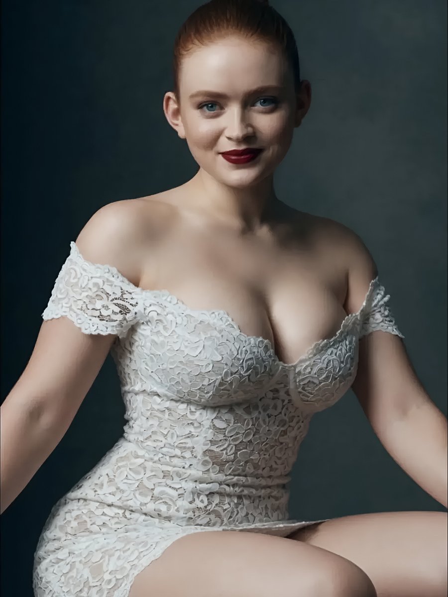 Sample output image for Studio Portrait of Woman in Lace Dress