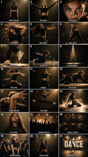 Cinematic Dance Routine Storyboard
