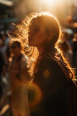 Golden Street Portrait