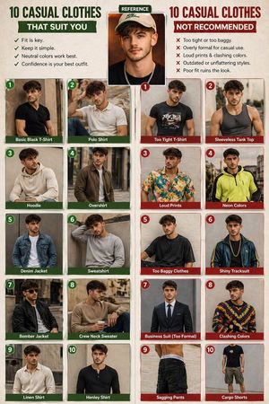 Casual fashion lookbook poster prompt