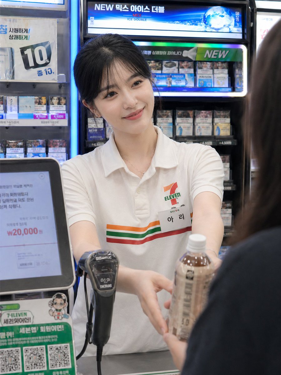 Candid Convenience Store Cashier example 2