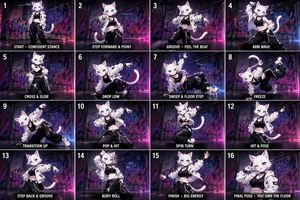 Anime Dance Grid