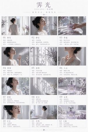 Luxury Perfume Storyboard Poster