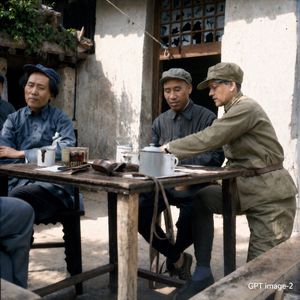 Mao-Era Courtyard Meeting Photo