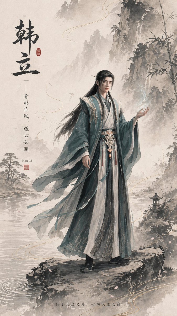 Ink-Wash Han Li Poster