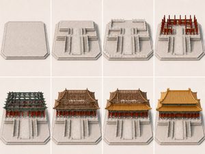 8-Panel Palace Hall Construction Board