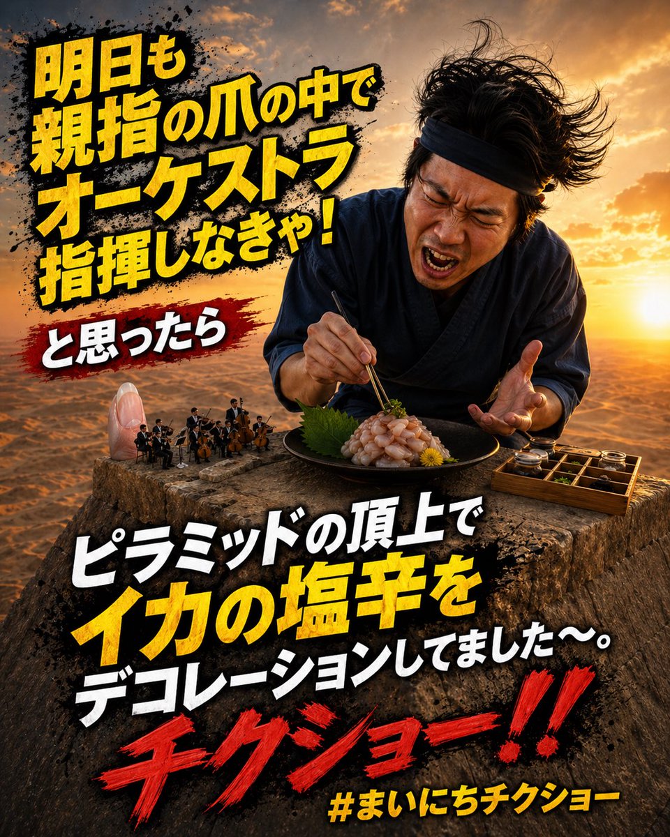 Miniatura de YouTube - Miniatura de meme japonés surrealista en la pirámide - Image 1