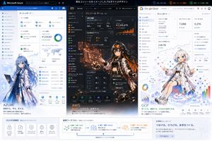 Tri-Cloud UI Anime Infographic