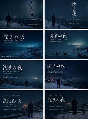 Snowy Japanese Film Poster Grid