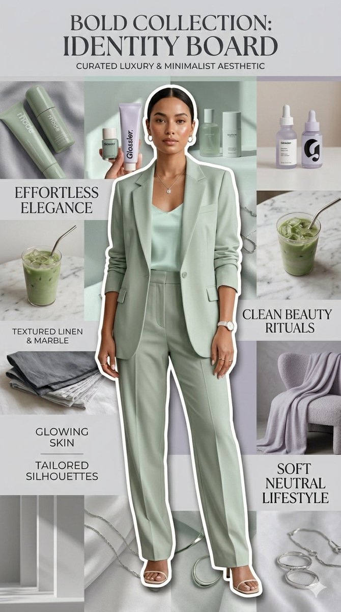 Sample output image for Clean Girl Aesthetic Identity Board
