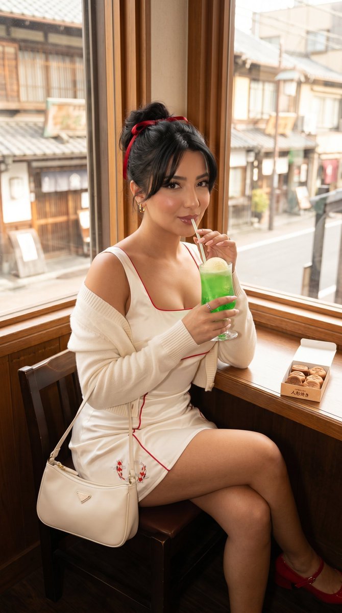 Sample output image for Retro Tokyo Girl Lifestyle Photography