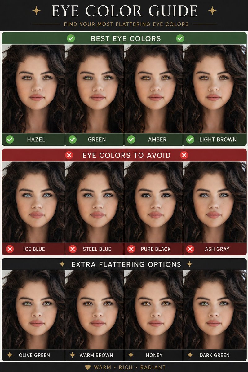 Infographic / Edu Visual - Eye Color Analysis Guide