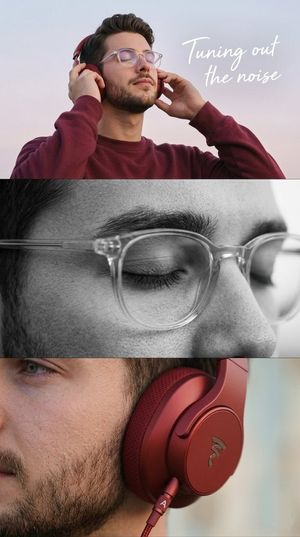 Minimalist Headphone Lifestyle Ad