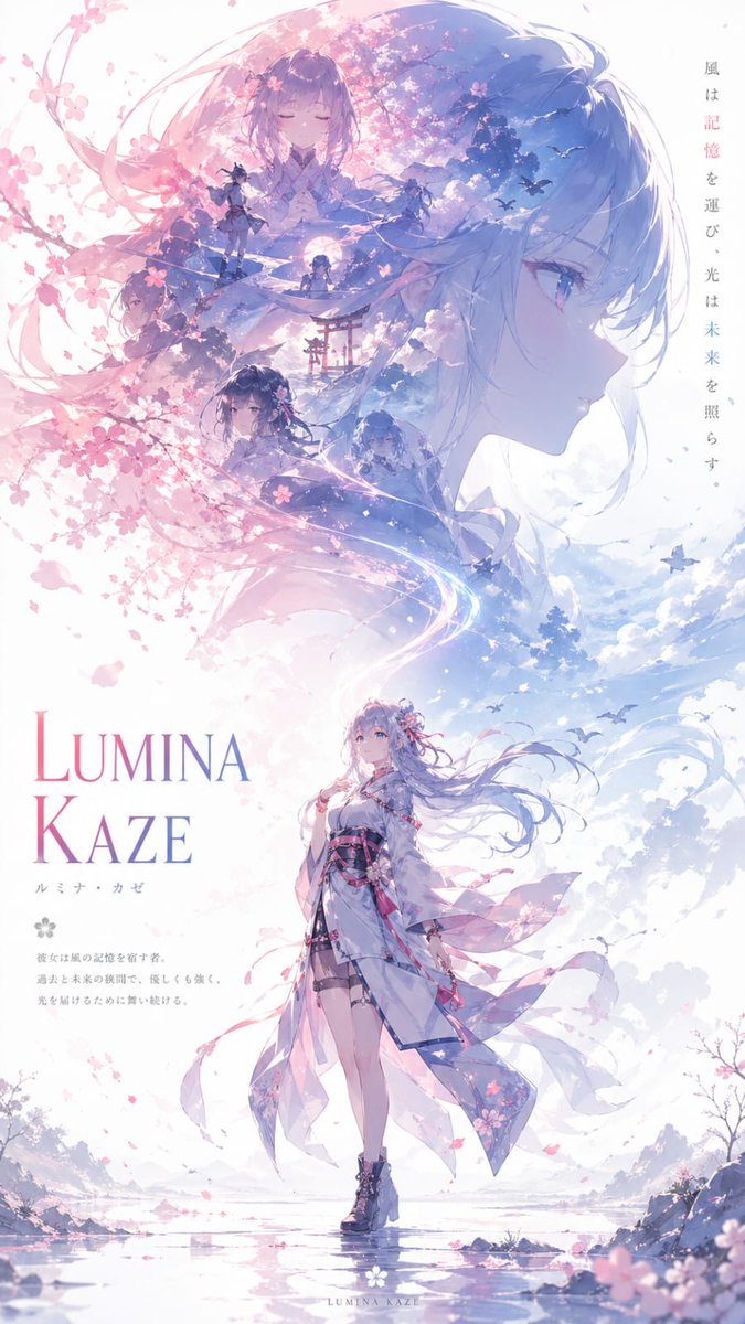 Anime Double-Exposure Poster example 2
