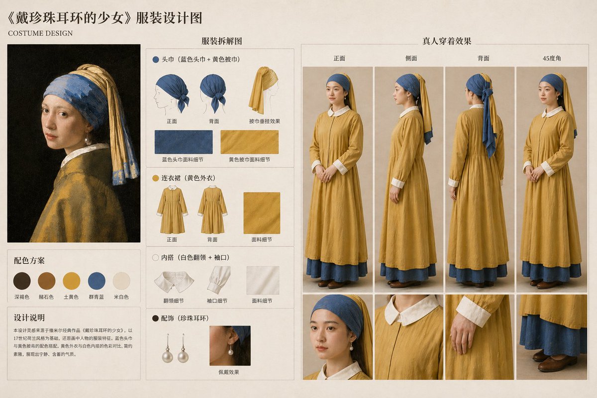 Infographic / Edu Visual - Painting-to-Fashion Design Prompt