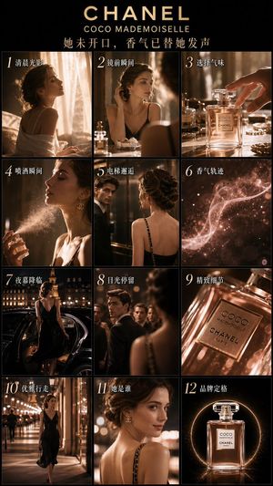 Luxury Perfume Advertising Storyboard
