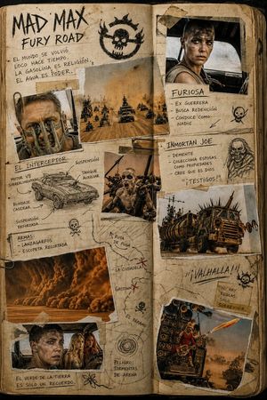 Mad Max Journal Scrapbook Style