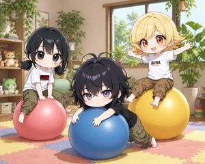 Playful Balance Ball Kids
