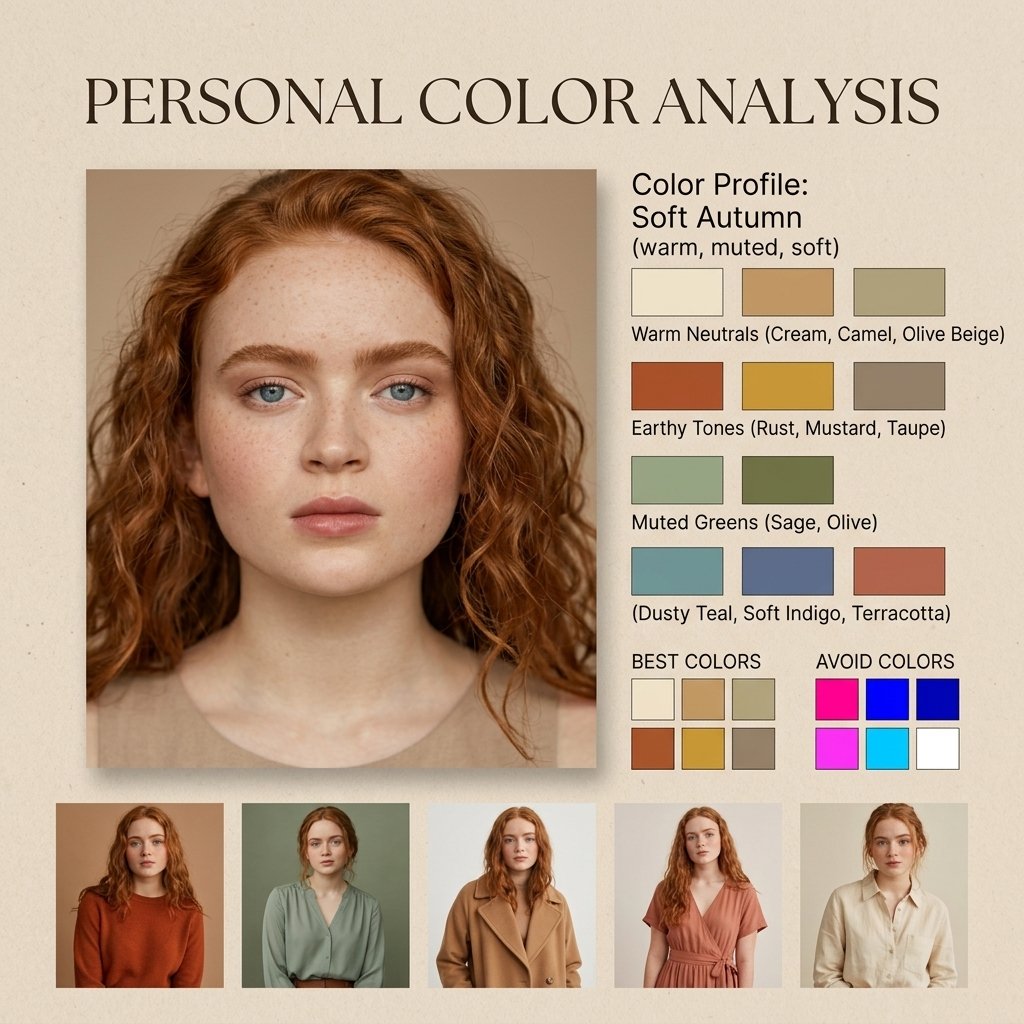 Soft Autumn Personal Color Board example 2