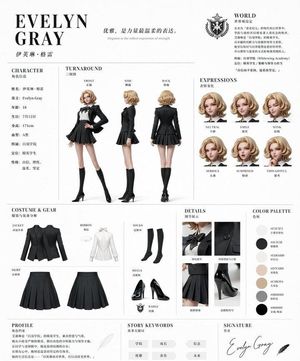 Elegant Academy Character Sheet