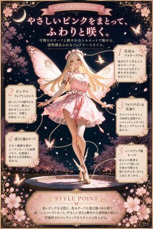 Pink Fairy Outfit Analysis Poster
