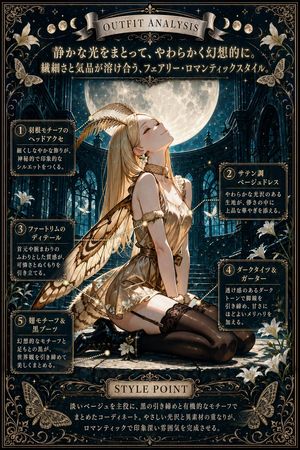 Moonlit Fairy Outfit Analysis Poster