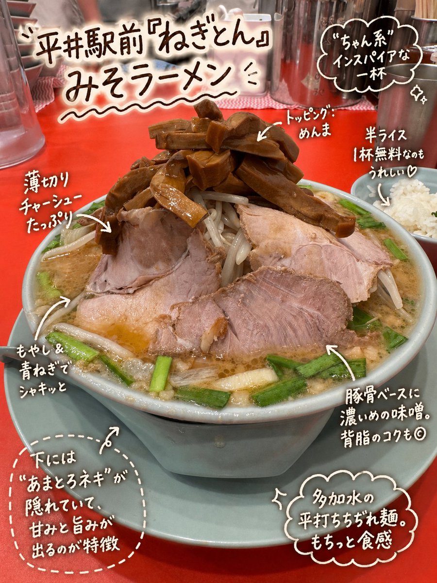 Infographic / Edu Visual - Annotated Japanese Miso Ramen Photo