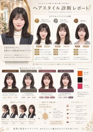 Japanese Hair Diagnosis Salon Poster