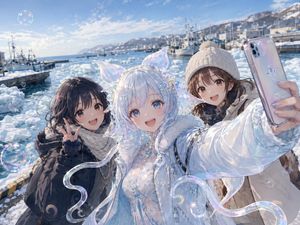 Shiretoko Bubble Clione Selfie