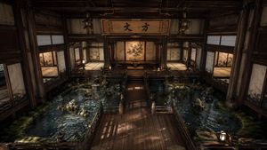 Cinematic Japanese Temple Hall