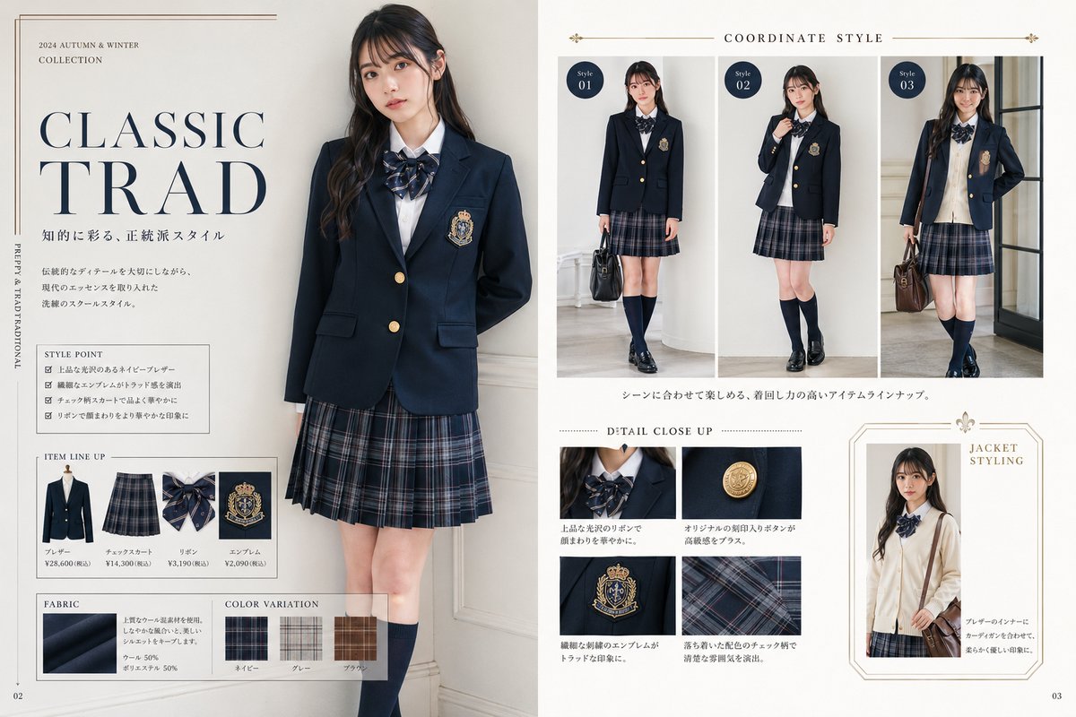 Luxury Navy School Uniform Catalog example 2