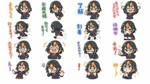 Chibi Japanese Schoolgirl Sticker Sheet