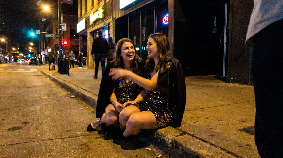 Sample output image for Candid Party Snapshot on Sidewalk