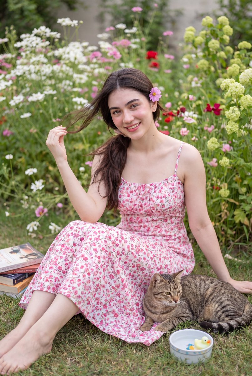 Sample output image for Dreamy Secret Garden Portrait