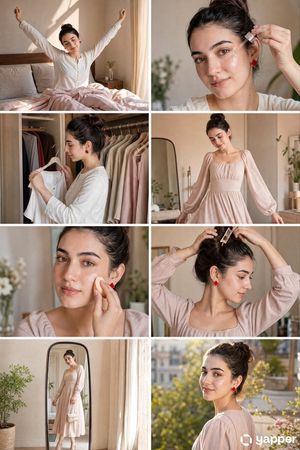 8-Panel GRWM Storyboard